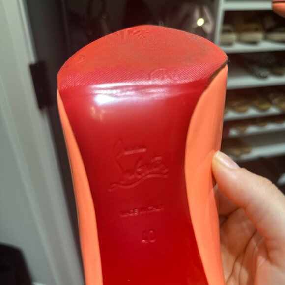 Louboutin Pigalle Follies Stiletto - Coral - Picture 4 of 5